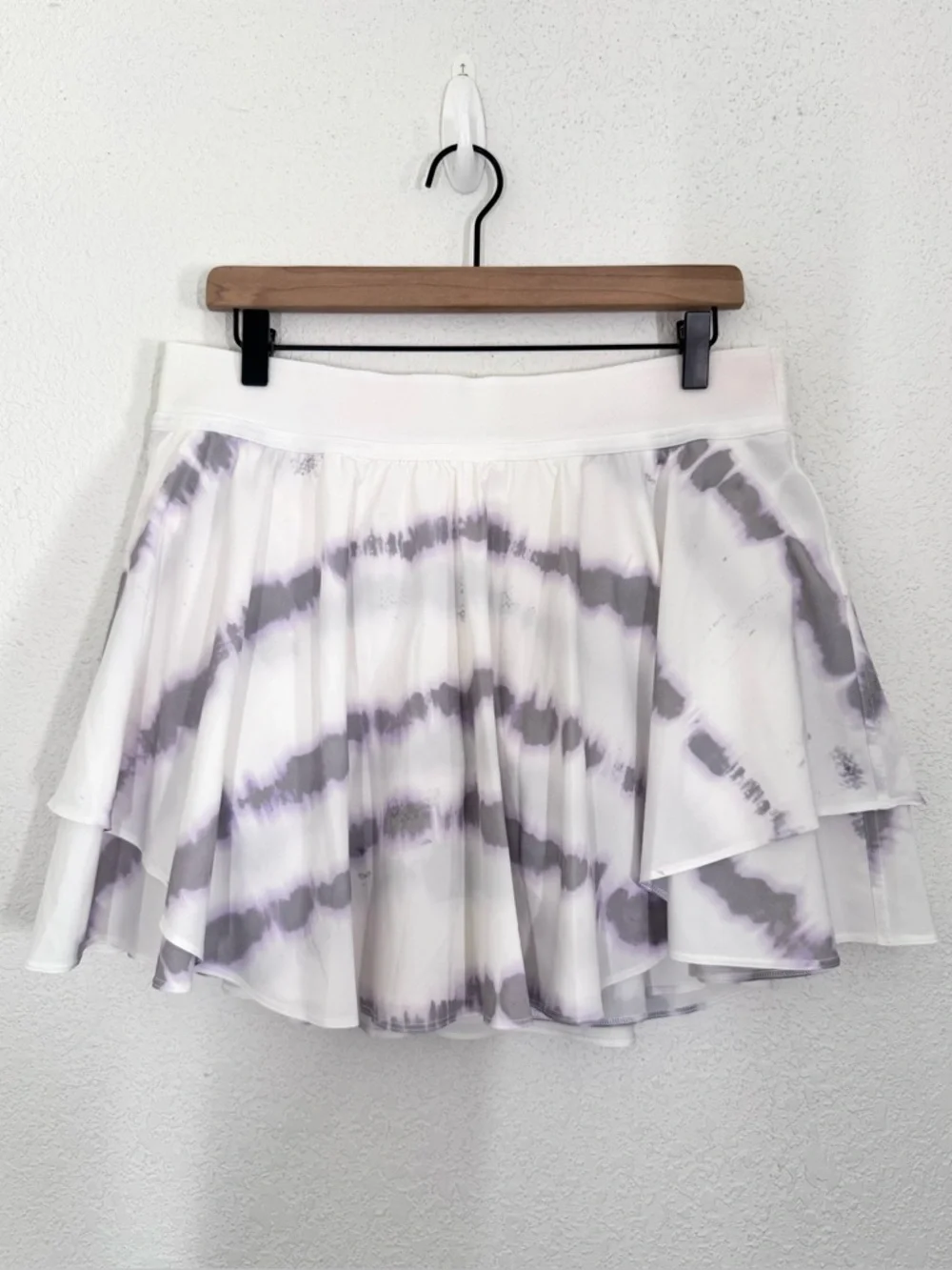 Lululemon Court Rival High Rise Skirt Skort Long Transverse Lilac Multi Size 12
